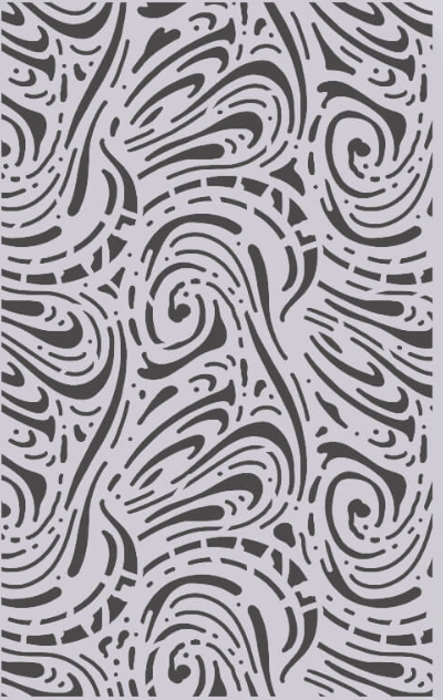 Fluid Art - Texture Stencil - 5x8 - Ciao Bella
