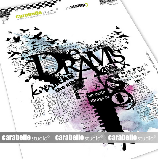 Rubber Cling Stamp A5 - Dreams - Carabelle Studio