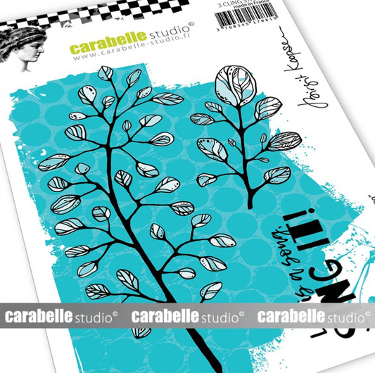 Rubber Cling Stamp A6 - Life Is A Song - Birgit Koopsen - Carabelle Studio