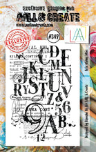 Aall and Create - Bold Alphas Mini - A7 - Designer Bipasha Bk - Clear Stamp Set - #349 Aall & Create