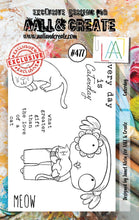 Aall and Create - Caterday - A7 - Designer Janet Klein - Clear Stamp Set - #477 Aall & Create
