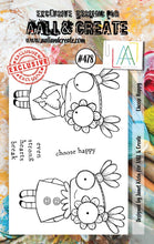 Aall and Create - Choose Happy - A7 - Designer Janet Klein - Clear Stamp Set - #478 Aall & Create