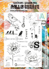 Aall and Create - Friendship Florals - A4 - Designer Tracy Evans - Clear Stamp Set - #648 Aall & Create