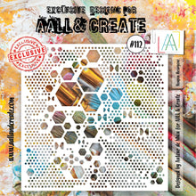 Aall and Create - Heaps Hexagonz - 6x6 - Designer Autour de Mwa - Stencil - #112 Aall & Create