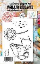Aall and Create - No Rain No Flowers - A7 - Designer Janet Klein - Clear Stamp Set - #317 Aall & Create