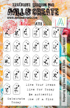 AALL and Create - Tagged Alphabet - A5 - Designer Tracy Evans - Clear Stamp Set - #718 - Messy Papercrafts