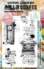 Aall and Create - Time Up - A5 - Designer Bipasha BK - Clear Stamp Set - #325 Aall & Create