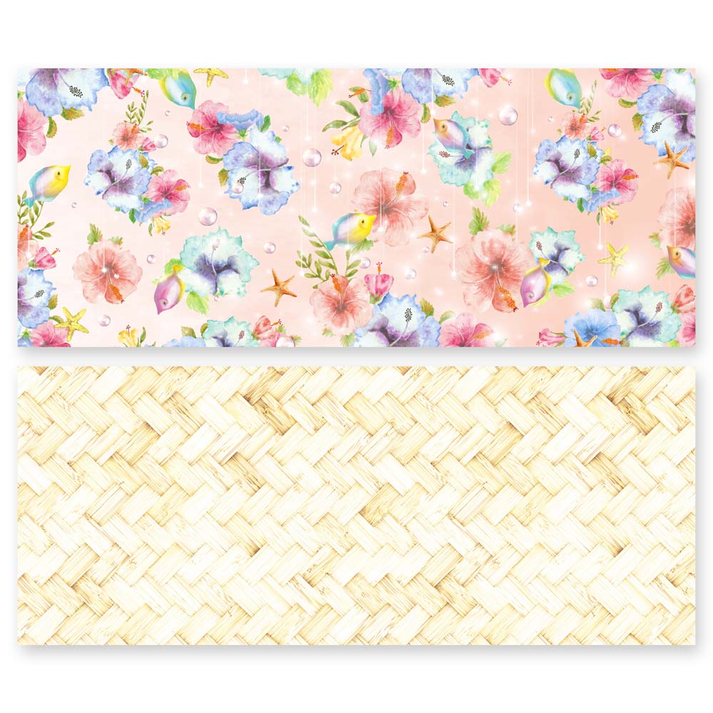 Asuka Studio - Welcome to Paradise - Slimline Paper Pack - 3.5 x 8.5 - Messy Papercrafts