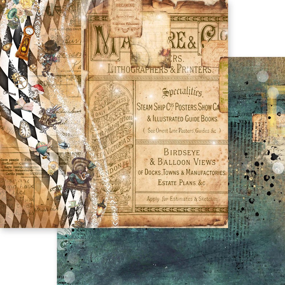 Asuka Studio - Wonderland Collection - 12 x 12 Collection Pack - Messy Papercrafts