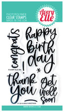 Avery Elle - Bold Greetings Clear Stamps Avery Elle