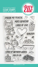Avery Elle - Frenchie - 4x6 Inch Clear Stamp Set Avery Elle