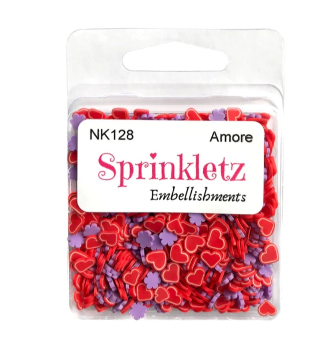 Buttons Galore - Sprinkletz - Amore - Embellishments Buttons Galore