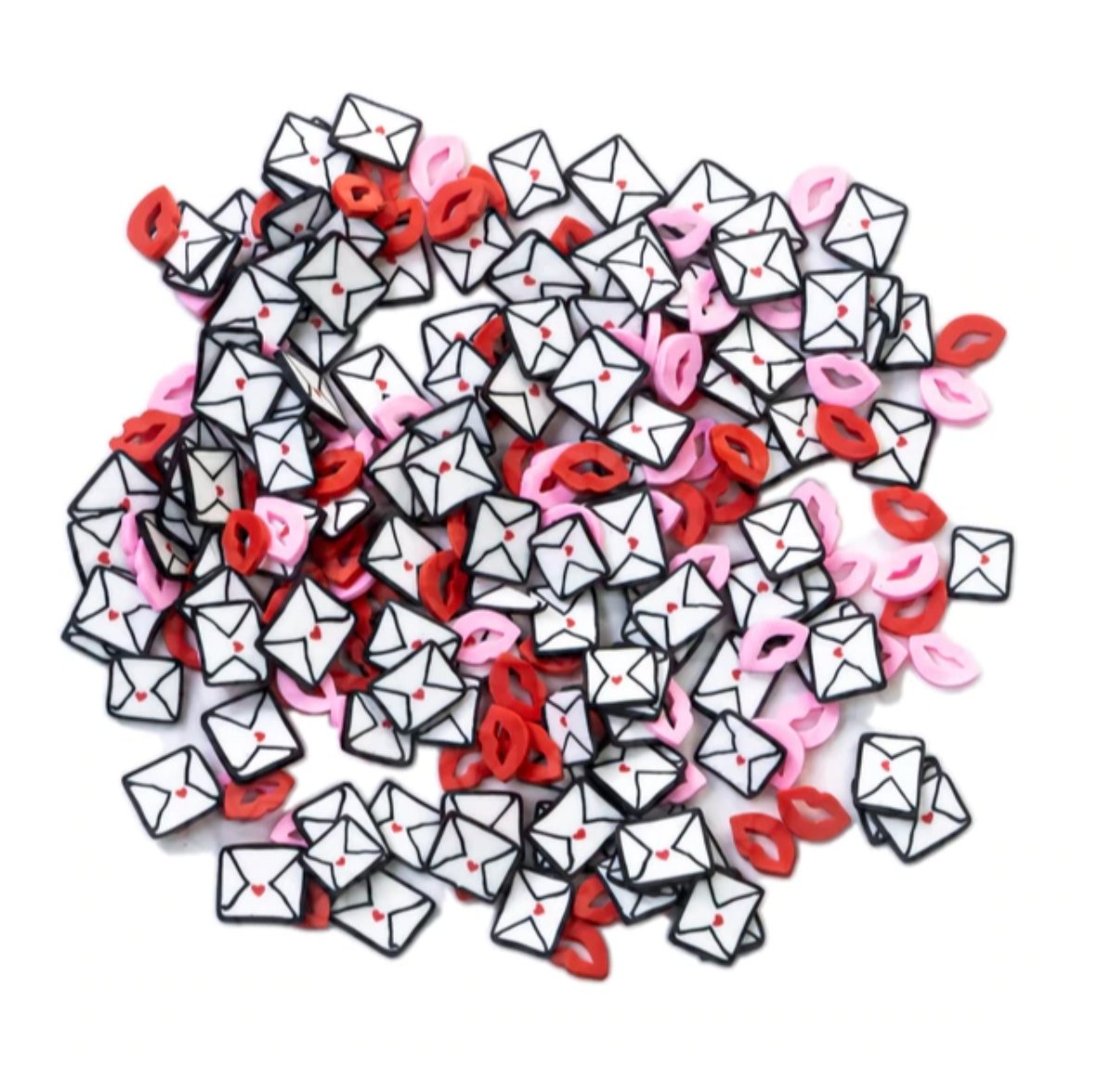 Buttons Galore - Sprinkletz - Love Letter - Embellishments Buttons Galore