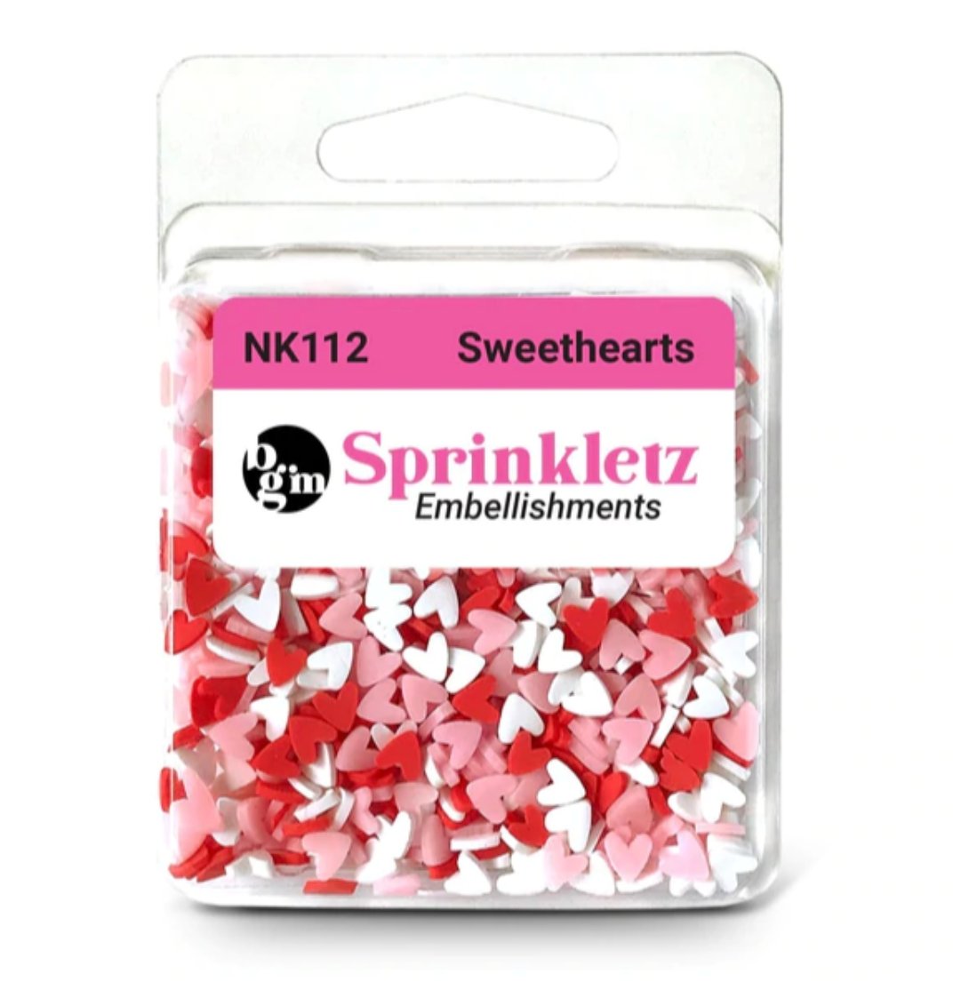 Buttons Galore - Sprinkletz - Sweethearts - Embellishments Buttons Galore