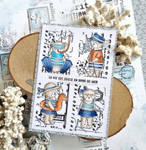 Chou and Flowers - EZ STAMP SNORKELING BEAR Chou and Flowers