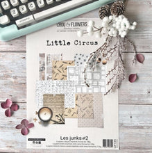 Chou and Flowers - THE JUNK LITTLE CIRCUS COLLECTION - 18 beautiful papers - A4 Chou and Flowers