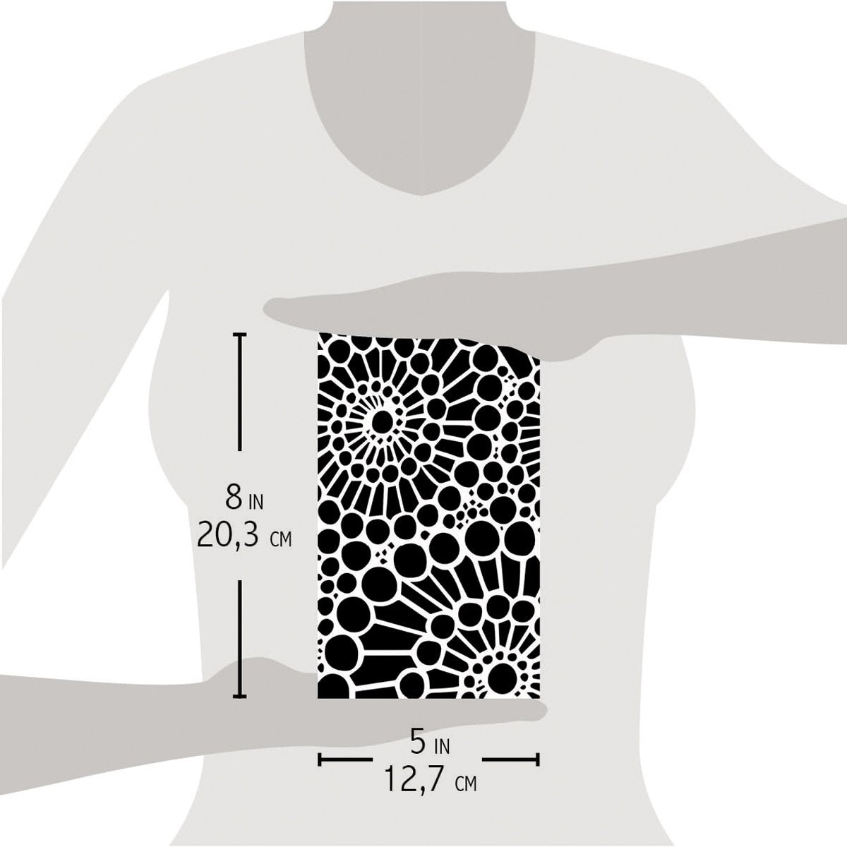 Ciao Bella - Bad Girls - Double Spiral - Stencil - 5x8 inch Ciao Bella