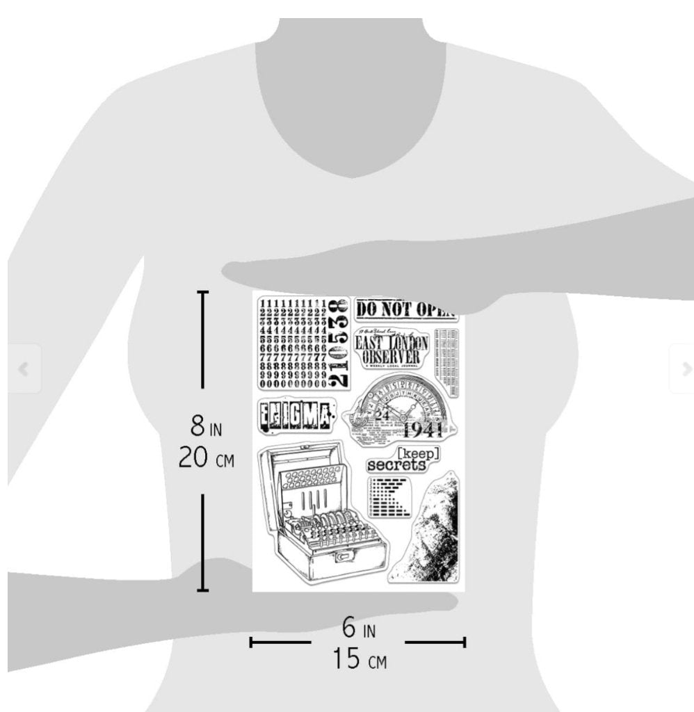Ciao Bella - ENIGMA - Clear Stamp Set 6X8 Ciao Bella
