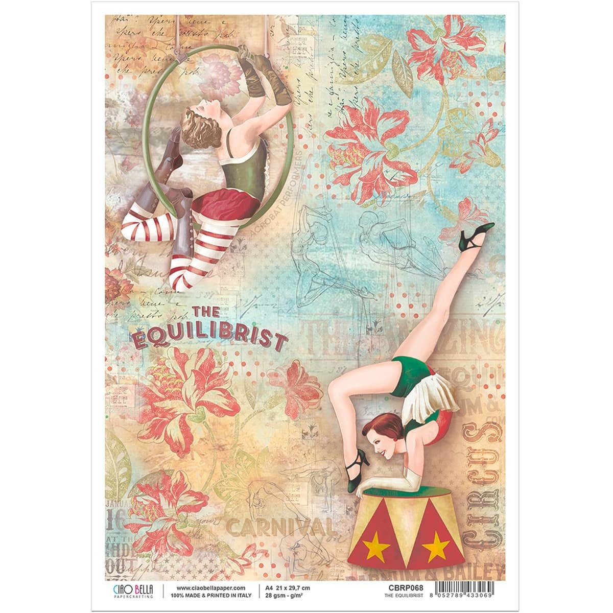 Ciao Bella - Rice Paper - A4 - Single Sheet - The Equilibrist Ciao Bella