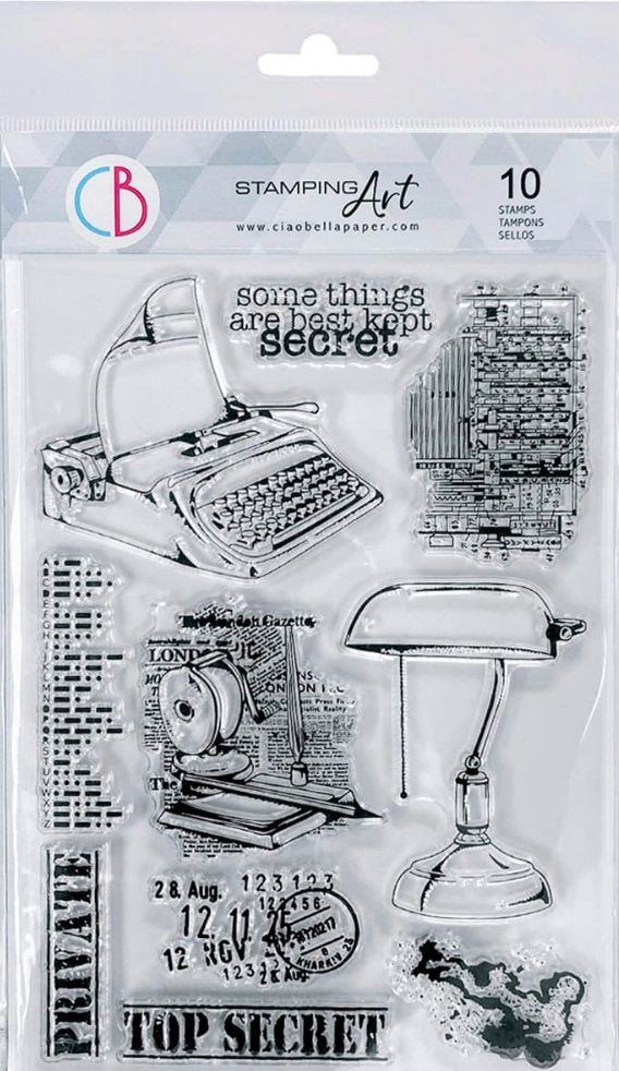 Ciao Bella - TOP SECRET - Clear Stamp Set 6X8 Ciao Bella