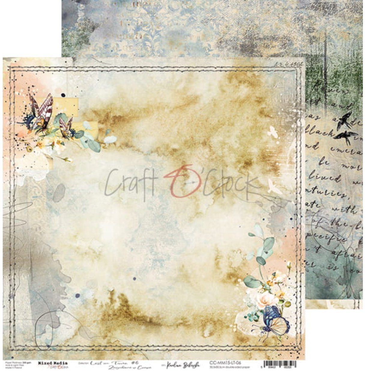 Craft O Clock - 12x12 Paper - Lost In Time - Mixed Media Craft O Clock