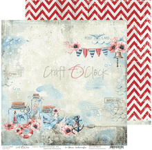 Craft O Clock - 12x12 Paper - Seaside Greetings - Mixed Media - Messy Papercrafts