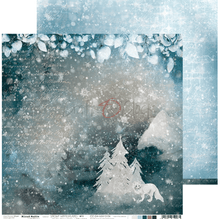 Craft O Clock - 12x12 Paper - Snowy Winterland - Mixed Media - Messy Papercrafts