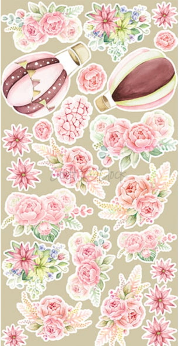 Craft O Clock - 6x12 Paper - Hello Little Girl - Extras Set Craft O Clock