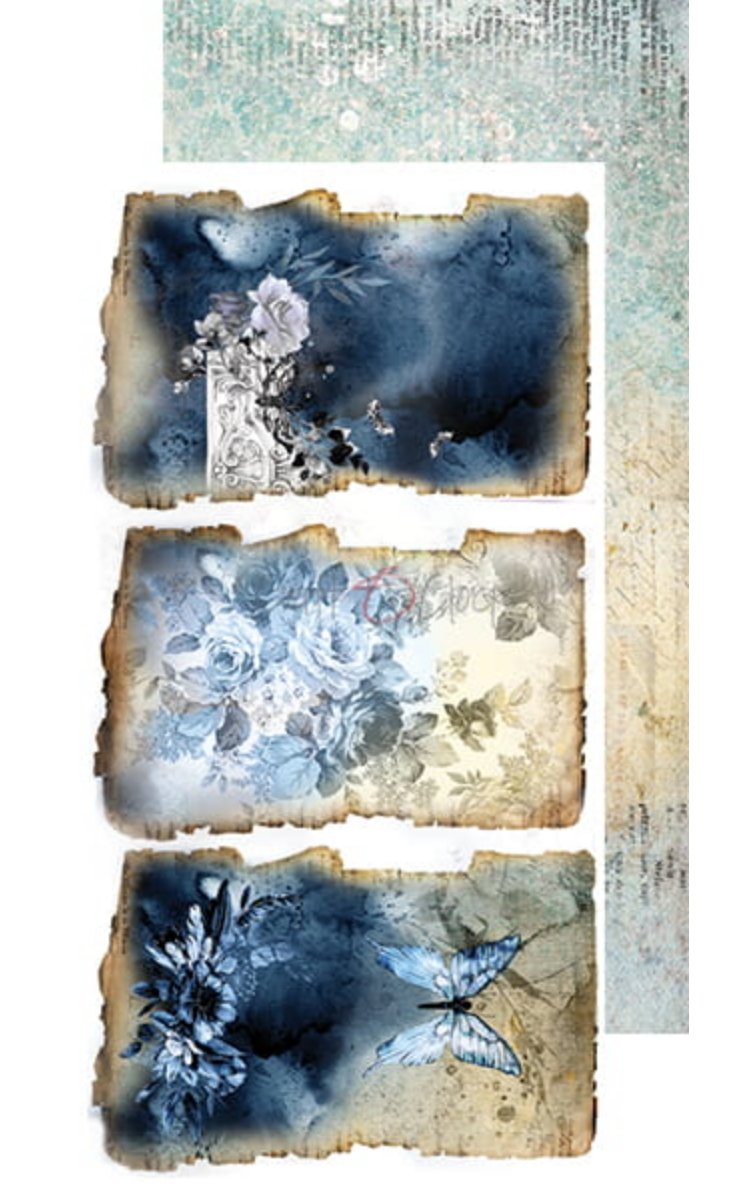 Craft O Clock - 6x12 Paper - Hours Of Longing - Extra Set - Mixed Media Craft O Clock