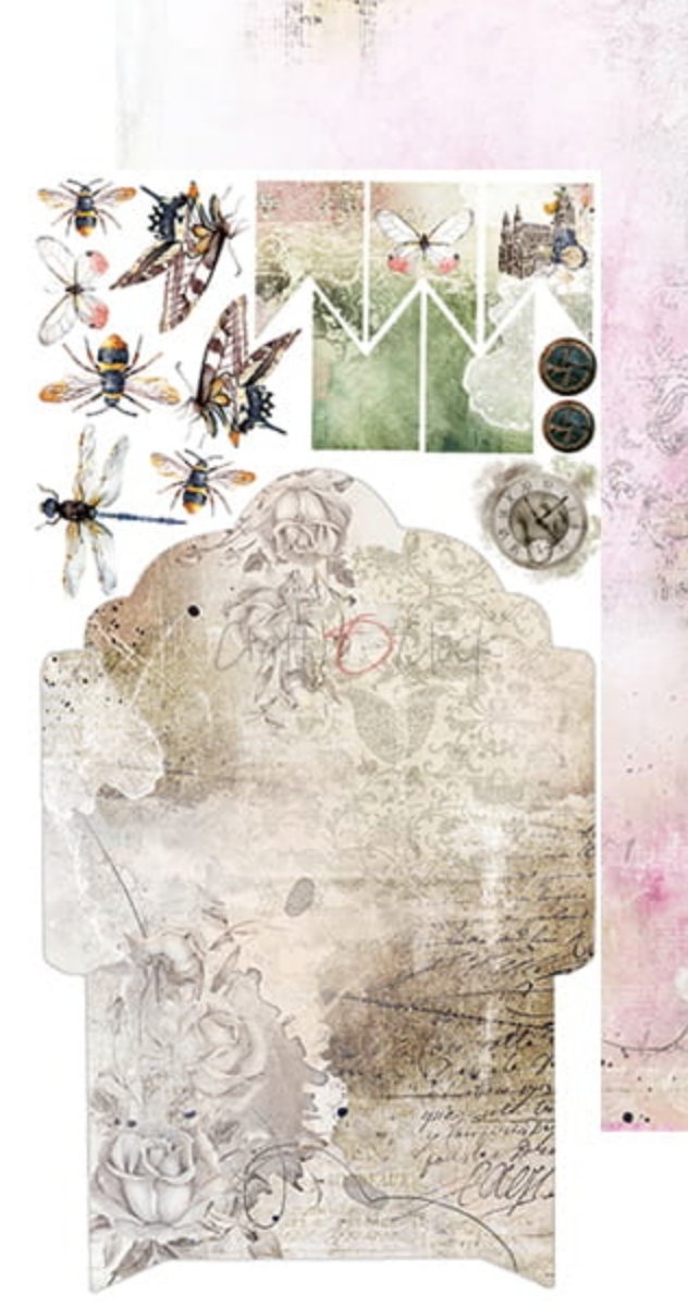 Craft O Clock - 6x12 Paper - Lost In Time - Album / Junk Journal - Mixed Media Craft O Clock