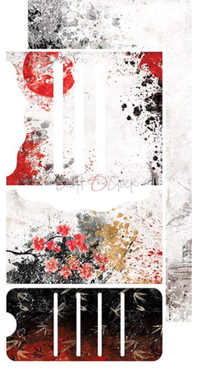 Craft O Clock - 6x12 Paper - Painted By The Wind - Album / Junk Journal - Mixed Media Craft O Clock