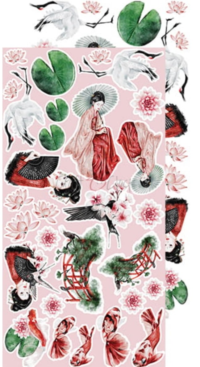 Craft O Clock - 6x12 Paper - Painted By The Wind - Extras Set Craft O Clock