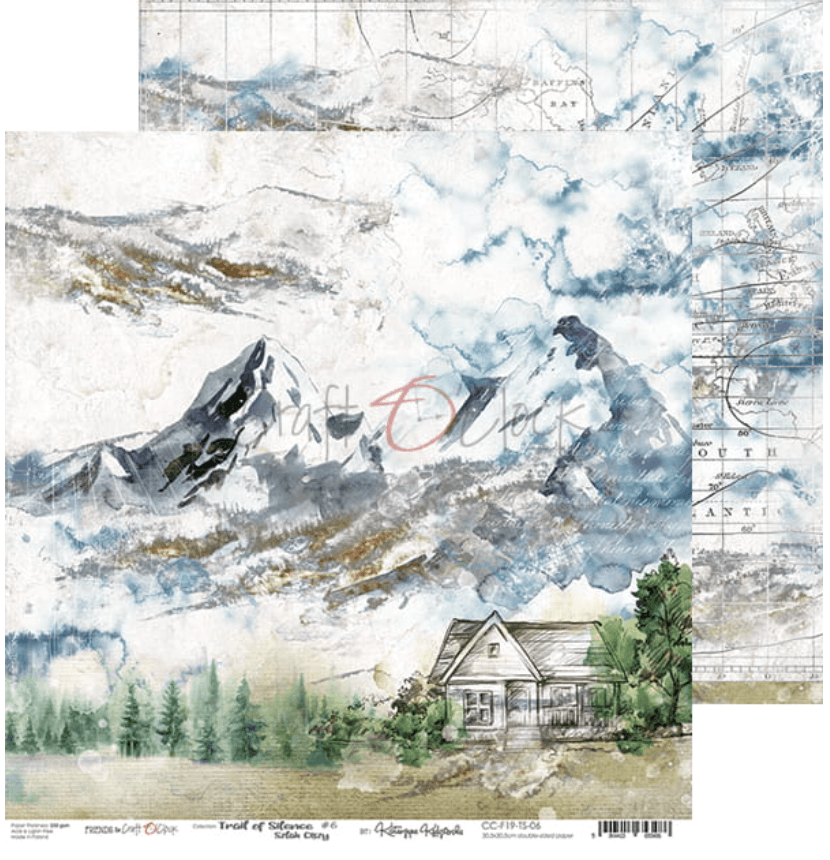 Craft O Clock - 6x6 Paper - Trail Of Silence - Mixed Media - Messy Papercrafts