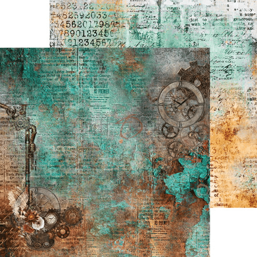 Craft O Clock - 6x6 Paper - WINGS OF FREEDOM - Mixed Media - Messy Papercrafts