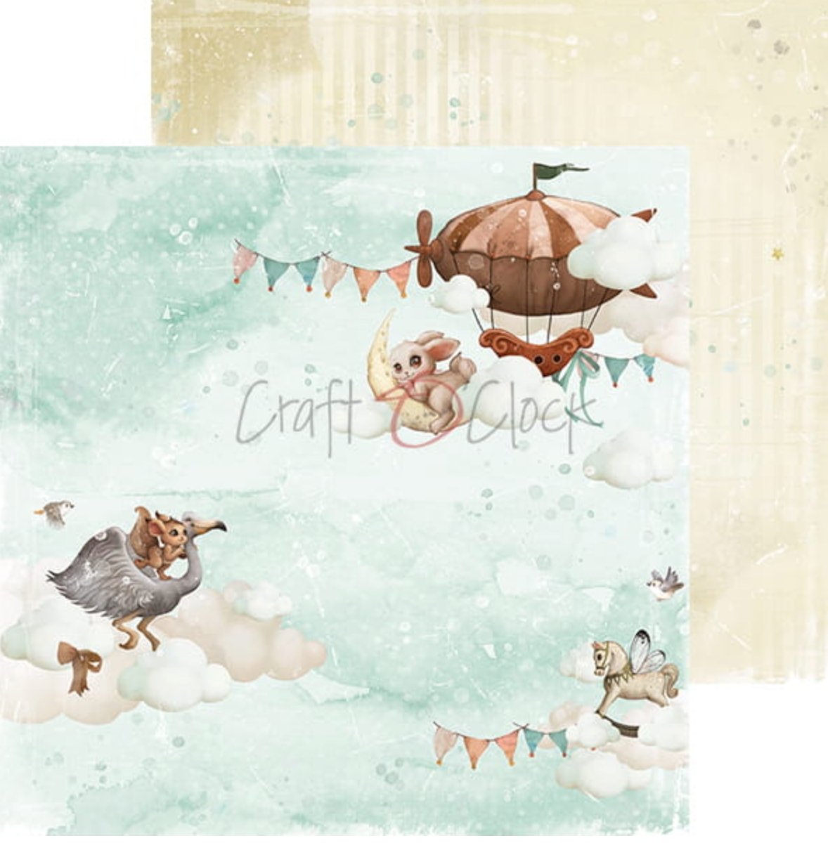 Craft O Clock - 8x8 Paper - My Sweet Treasure - Baby's First Year Craft O Clock