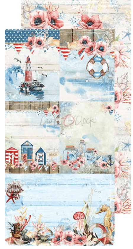Craft O Clock - Seaside Greetings - Vacation Set - Album - Junk Journal - Messy Papercrafts