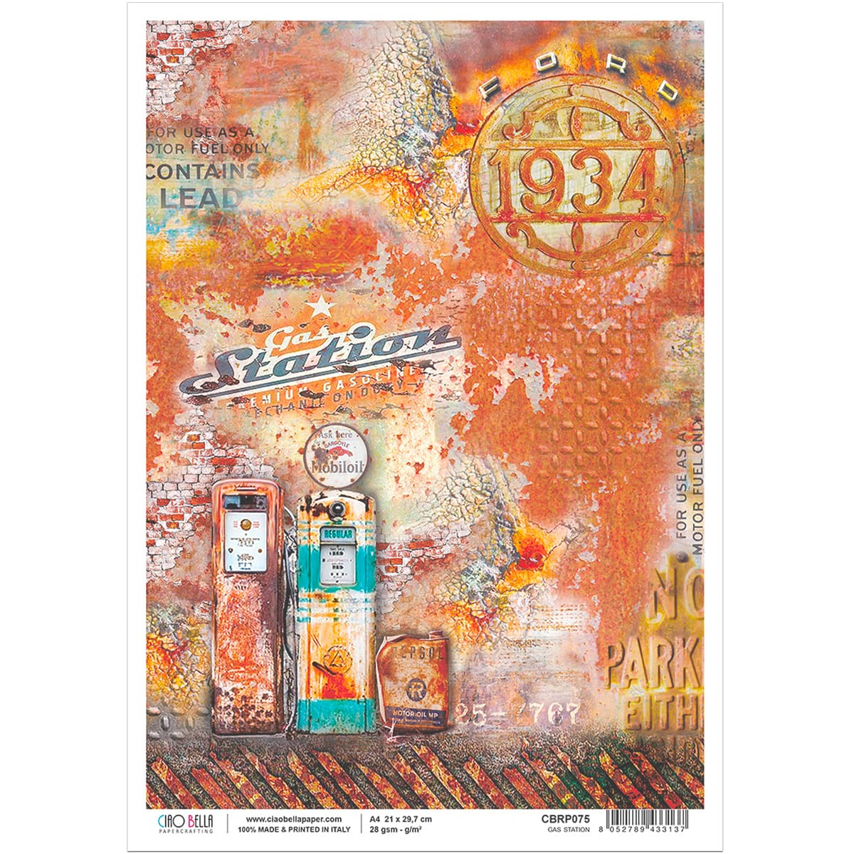 Ciao Bella - Rice Paper - A4 - Single Sheet - Gas Station Ciao Bella