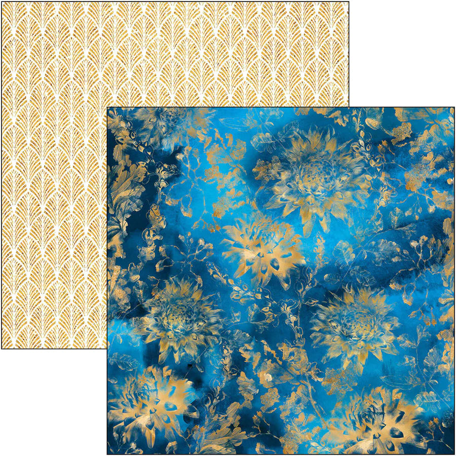 12x12 - Indigo - Patterns Pad - 8/Pkg - Ciao Bella