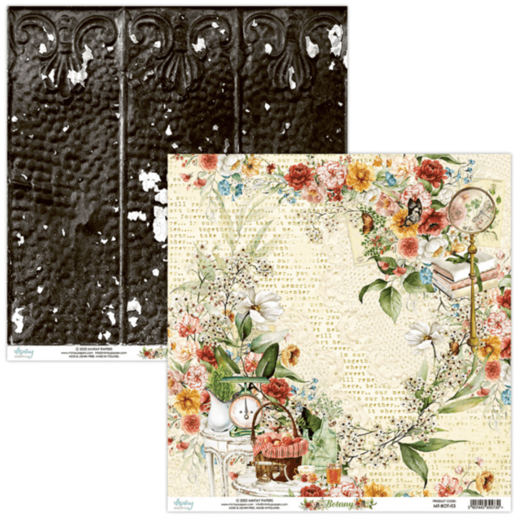 Mintay Papers - 6 x 6 Paper Pad - Botany - (MTBOT-08) - Messy Papercrafts