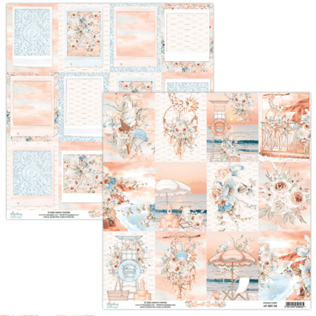 Mintay Papers - 6 x 6 Paper Pad - Sunset Beach - (MT-SBC-08) - Messy Papercrafts