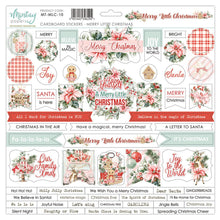 Mintay Papers - Merry Little Christmas - 12 x 12 Cardboard Stickers - Messy Papercrafts