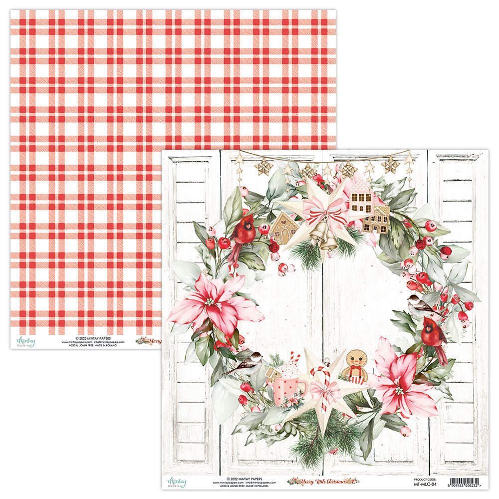 Mintay Papers - Merry Little Christmas - 6 x 6 Paper Set - Messy Papercrafts