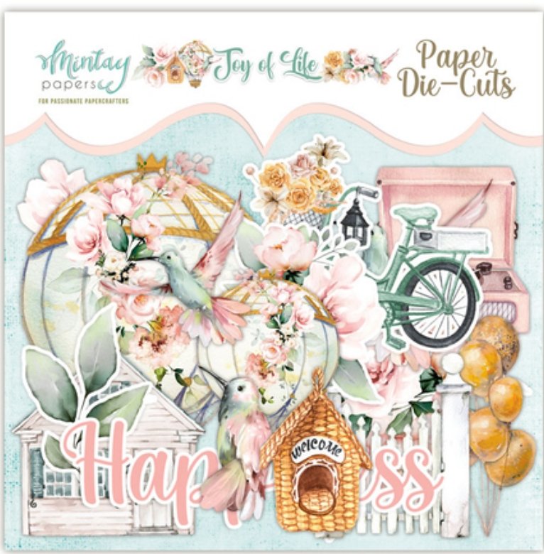 Mintay Papers - Paper Die-Cuts - Joy of Life, 53 pcs - (MT-JOY-LSC) Mintay Papers