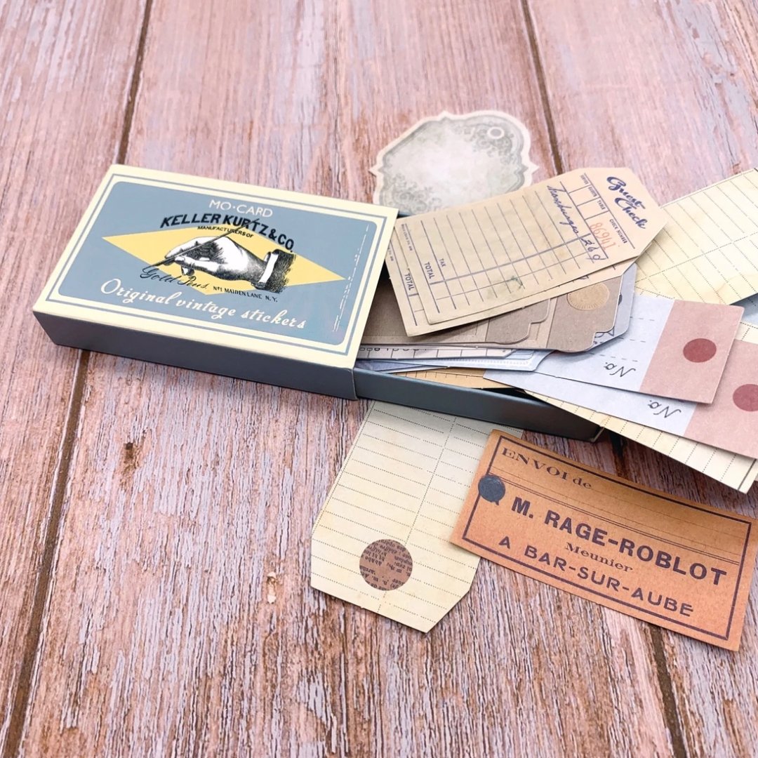 Original Vintage Label Set Washi Tape Shop