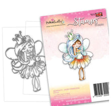 Polkadoodles - Serenity Fairy Princess Stamp - 3x2 Inch Polkadoodles