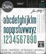 Sizzix - Tim Holtz - Thinlits Dies - Alphanumeric Classic Lower - Messy Papercrafts