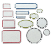 Sizzix - Tim Holtz - Thinlits Dies - Vintage Labels - Messy Papercrafts