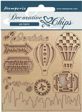 Stamperia - Decorative chips cm 14x14 - Sir Vagabond Aviator - Travel Stamperia