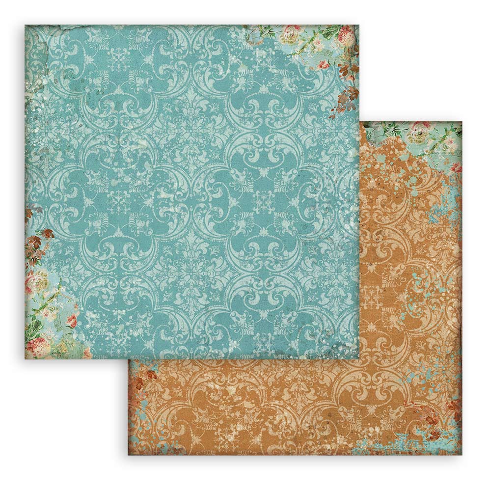 Stamperia - Desire - Maxi Backgrounds - Scrapbooking Pad - 10 Sheets - 12x12 Inch - Messy Papercrafts
