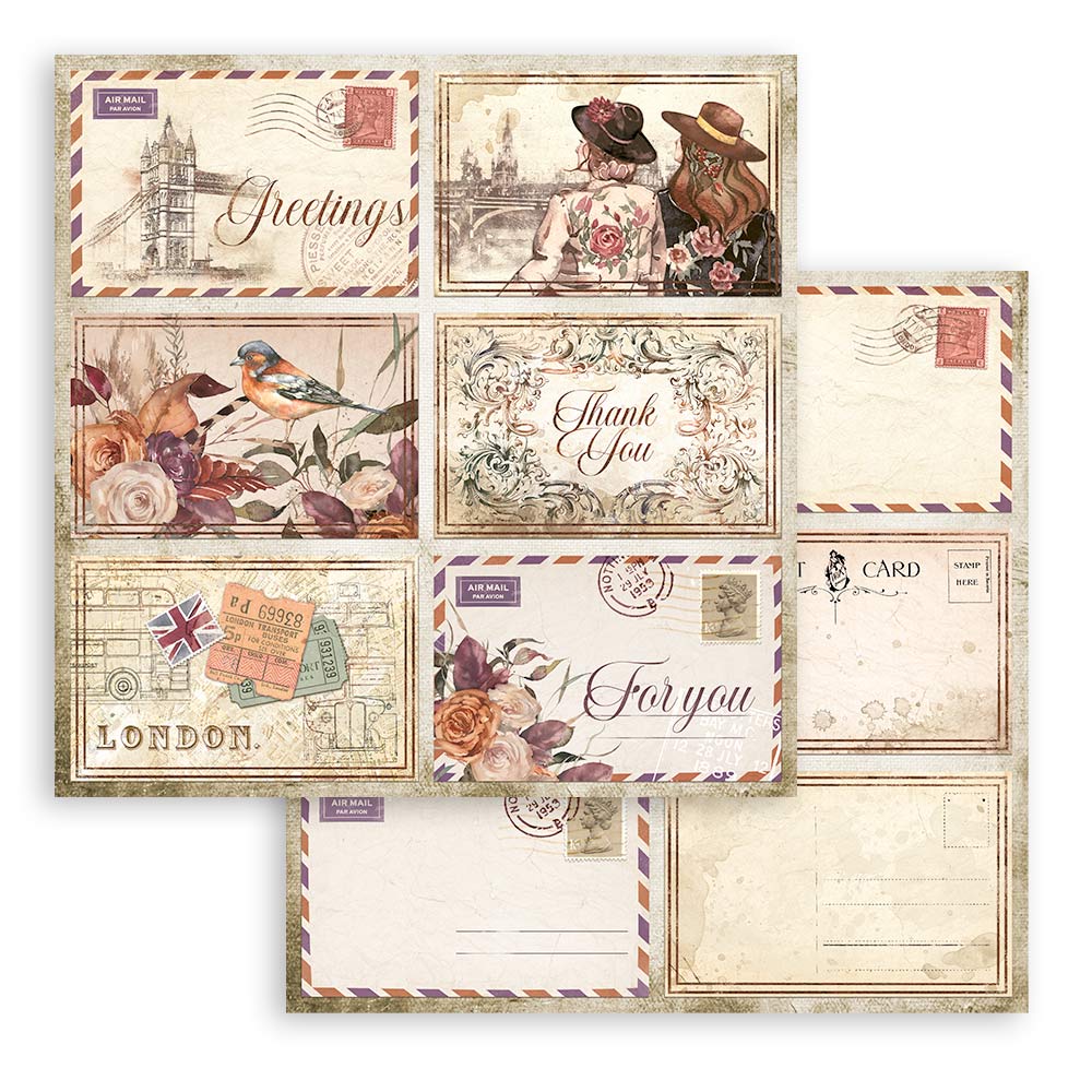 Stamperia - Our Way - Scrapbooking Pad - 6x6 Inch - Messy Papercrafts